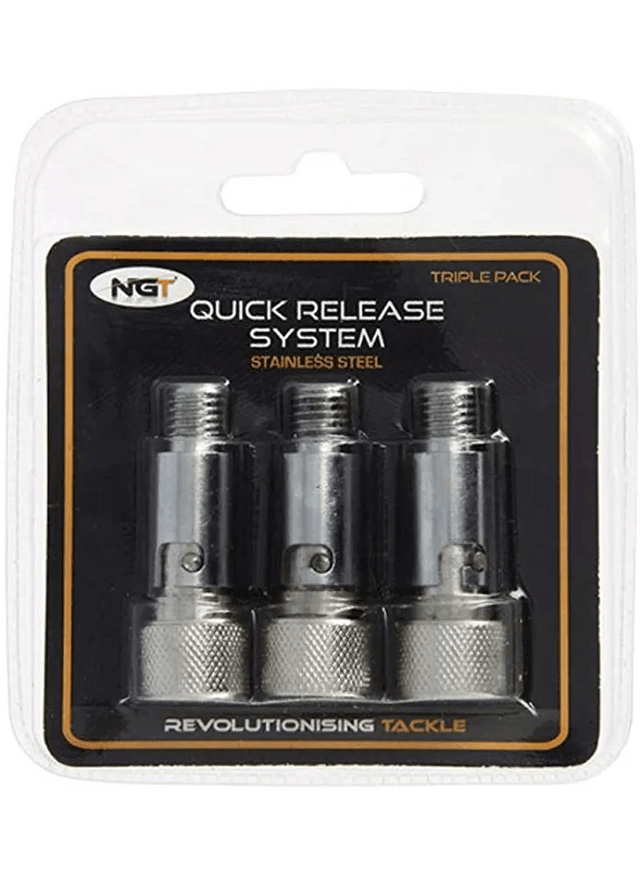 NGT-Quick Release System Zilver - 3 stuks - Hengelsport De Goeie Vangst