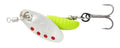 Savage Gear-Grub Spinners-Silver Red Lime-1 | 3.8g-Hengelsport De Goeie Vangst