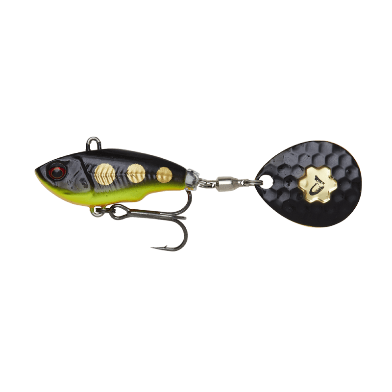 Savage Gear-Fat Spin Tail-Black Magic-5.5cm / 9g-Hengelsport De Goeie Vangst