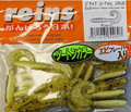 Reins-Fat G-Tail Grub 2"-Motoroil Pepper/ Chartreuse Pearl-5cm-Hengelsport De Goeie Vangst