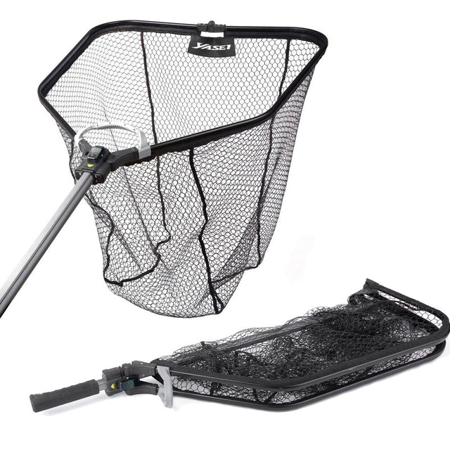 Shimano-Yasei Rubber Net | Large | Foldable-Large - Hengelsport De Goeie Vangst