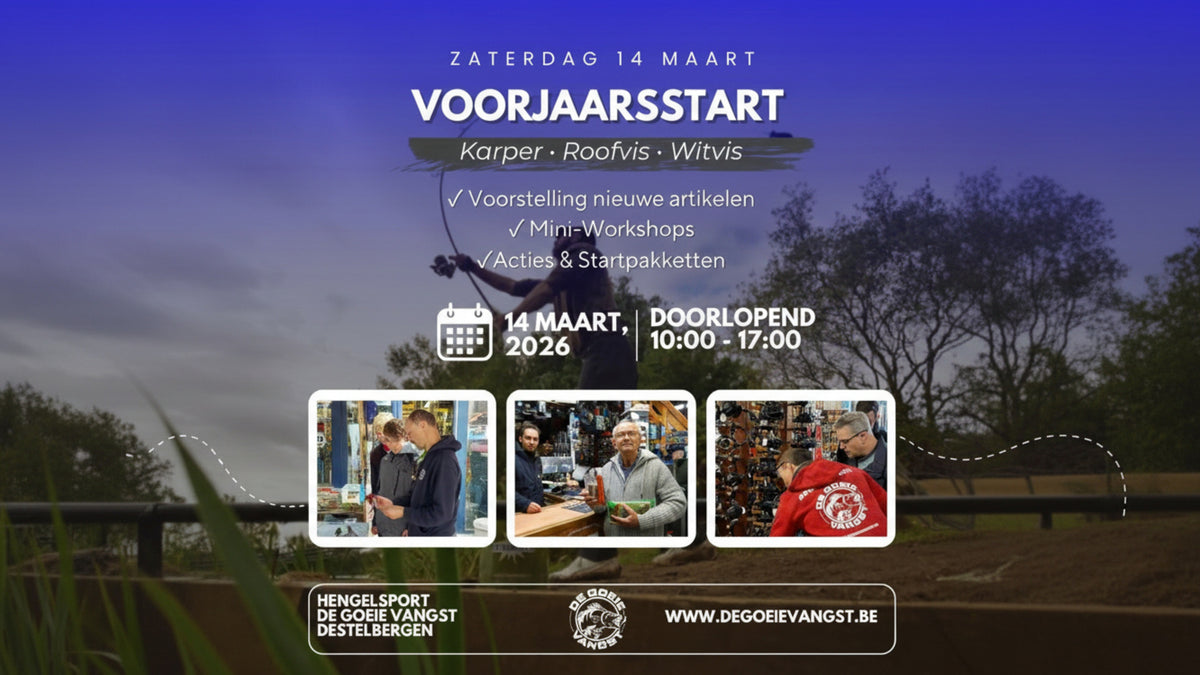 Voorjaarsstart Karper, Roofvis en Witvis