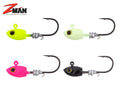 Z-Man-Micro Shad Headz-Pink Glow-Size 2 | 5.25g-Hengelsport De Goeie Vangst