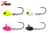 Z-Man-Micro Shad Headz-Pink Glow-Size 2 | 5.25g-Hengelsport De Goeie Vangst