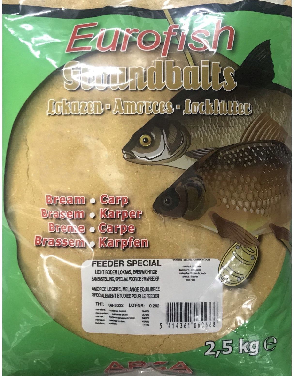 Arca-Eurofish Special Feeder Grondvoer | 2.5kg - Hengelsport De Goeie Vangst