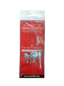 Forel Spinner Onderlijnen met Blad – 5 Stuks