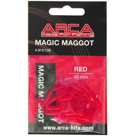 Arca-Magic Maggot Kunstmaden-Rood - De Goeie Vangst
