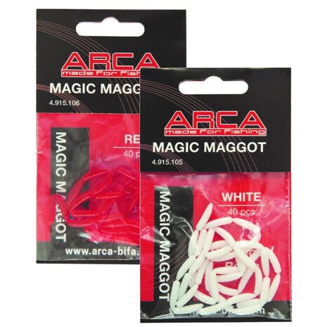 Arca-Magic Maggot Kunstmaden-Wit - De Goeie Vangst