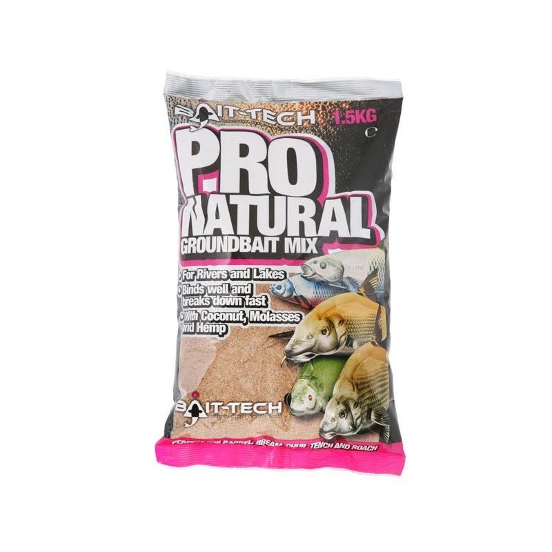 Bait tech-Bait Tech Pro Natural Groundbait | 1,5kg - Hengelsport De Goeie Vangst