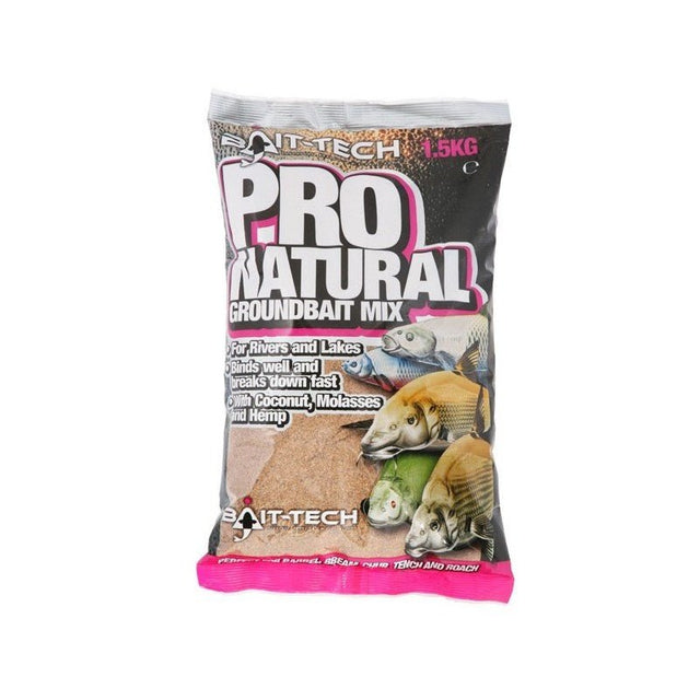 Bait tech-Bait Tech Pro Natural Groundbait | 1,5kg - Hengelsport De Goeie Vangst