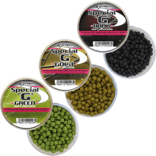 Bait Tech-Special 'g' Soft Hookers-Gold-6mm-Hengelsport De Goeie Vangst