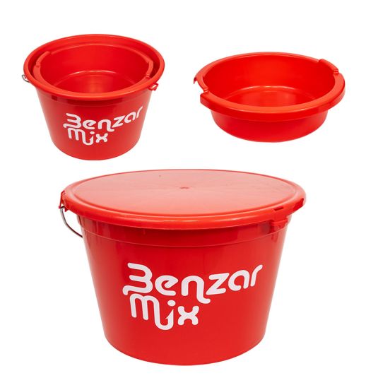 Benzar-Bucket 18l Red - Hengelsport De Goeie Vangst