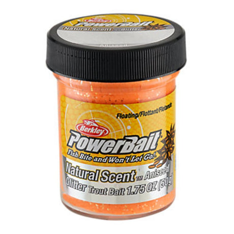 Berkley-Powerbait | Glitter Trout Bait Anijs | Fluo Orange - Hengelsport De Goeie Vangst