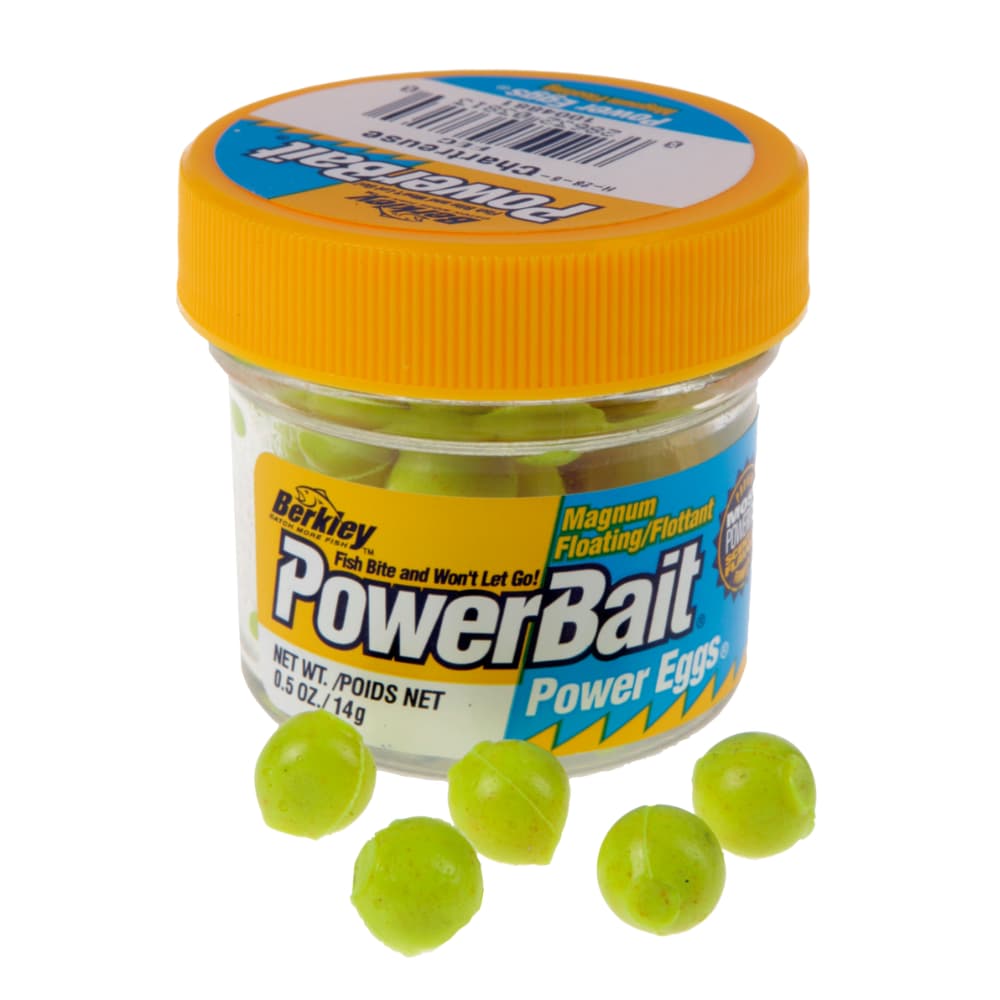 Berkley-Powerbait Magnum Floating Power Eggs-Chartreuse - Hengelsport De Goeie Vangst