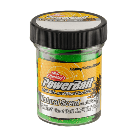 Berkley-Powerbait | Natural Scent | Aniseed Black/ Spring Green-Black & Spring green - Hengelsport De Goeie Vangst