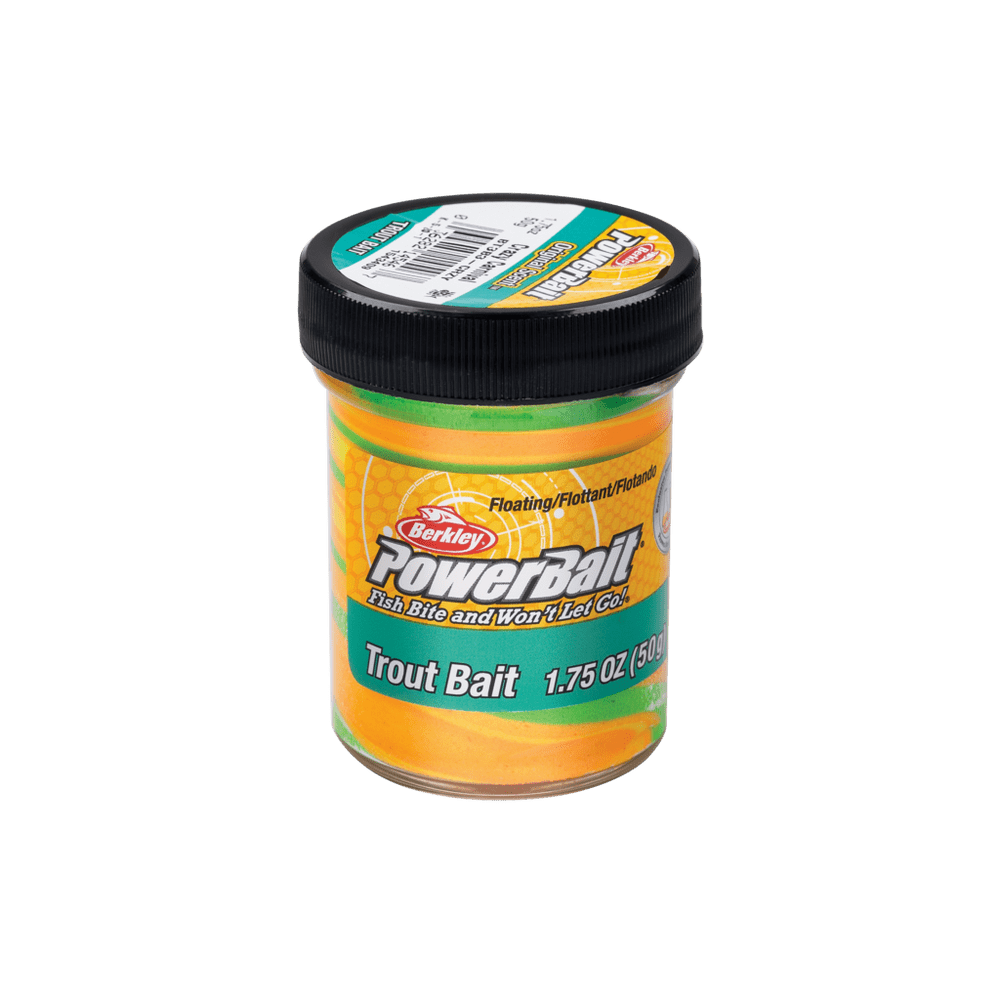 Berkley-Powerbait Triple Swirl Crazy Carnival-oranje - groen - Hengelsport De Goeie Vangst