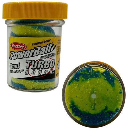 Berkley-Powerbait Turbo Dough Glitter Blue Neon-Blue neon - Hengelsport De Goeie Vangst