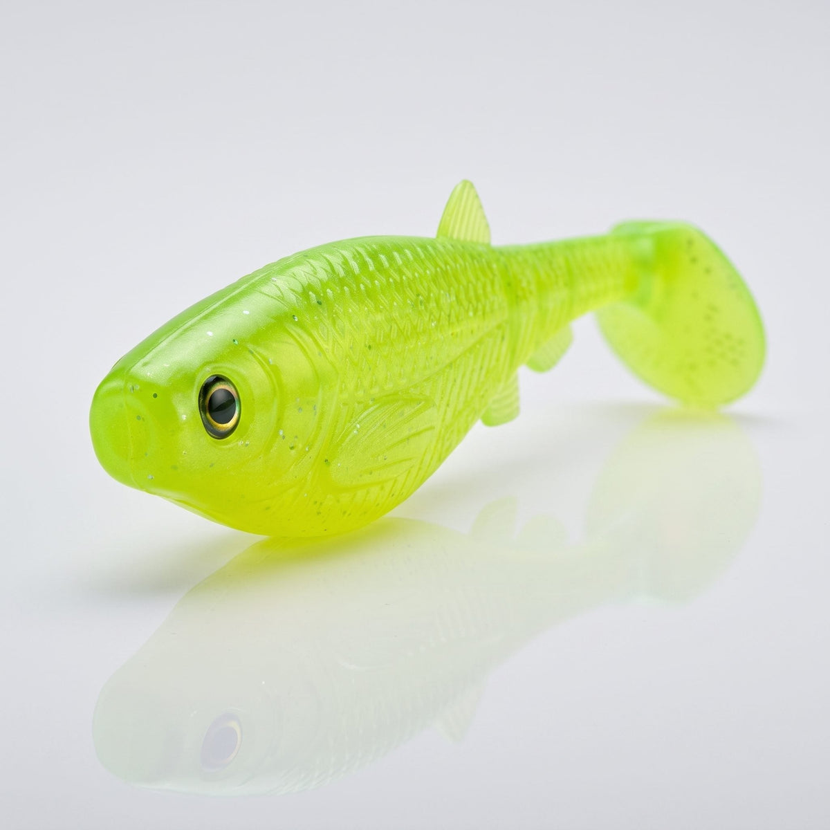 Bite On-Chubby Shad-10cm-Lime Perl-De Goeie Vangst