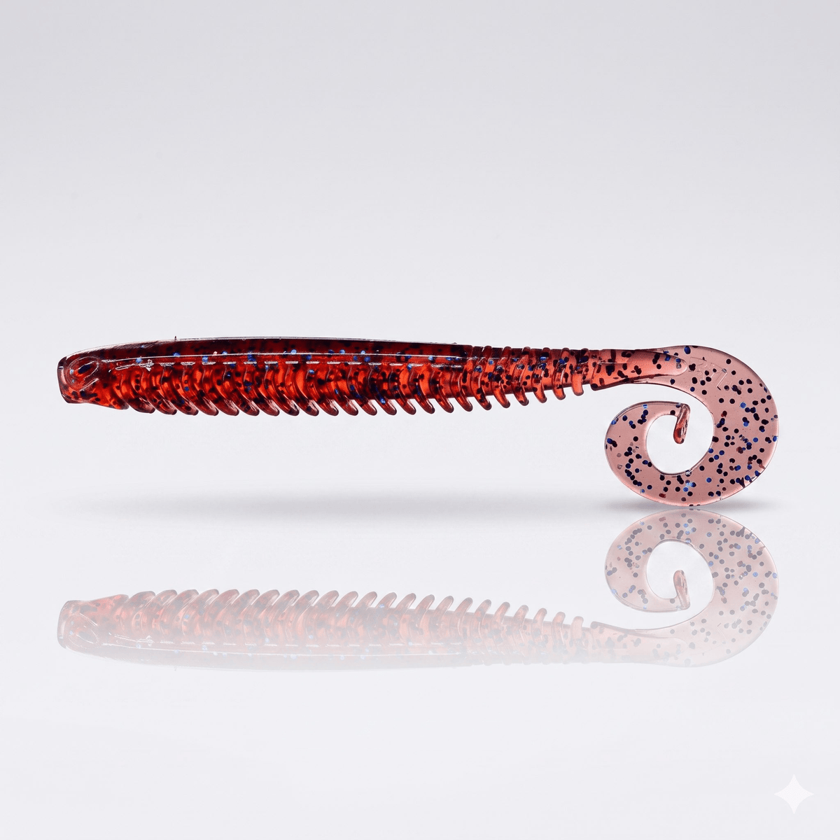 Bite On-Rib Worm Twister-10cm-Grape-De Goeie Vangst