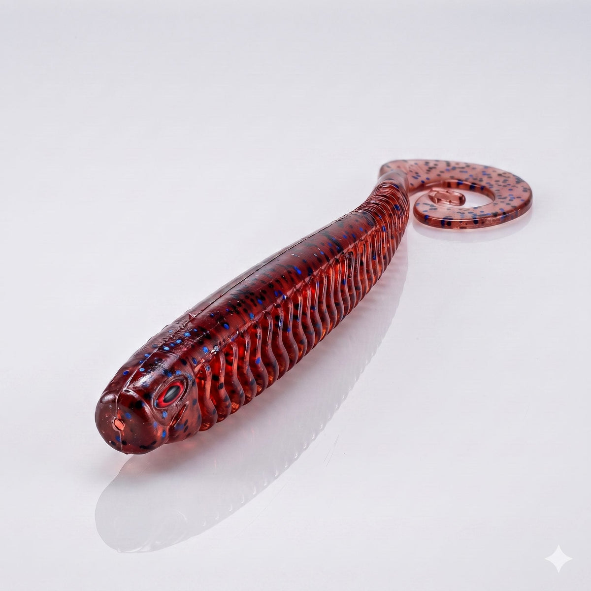 Bite On-Rib Worm Twister-10cm-Grape-De Goeie Vangst