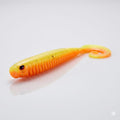 Bite On-Rib Worm Twister-10cm-Orange Ray-De Goeie Vangst