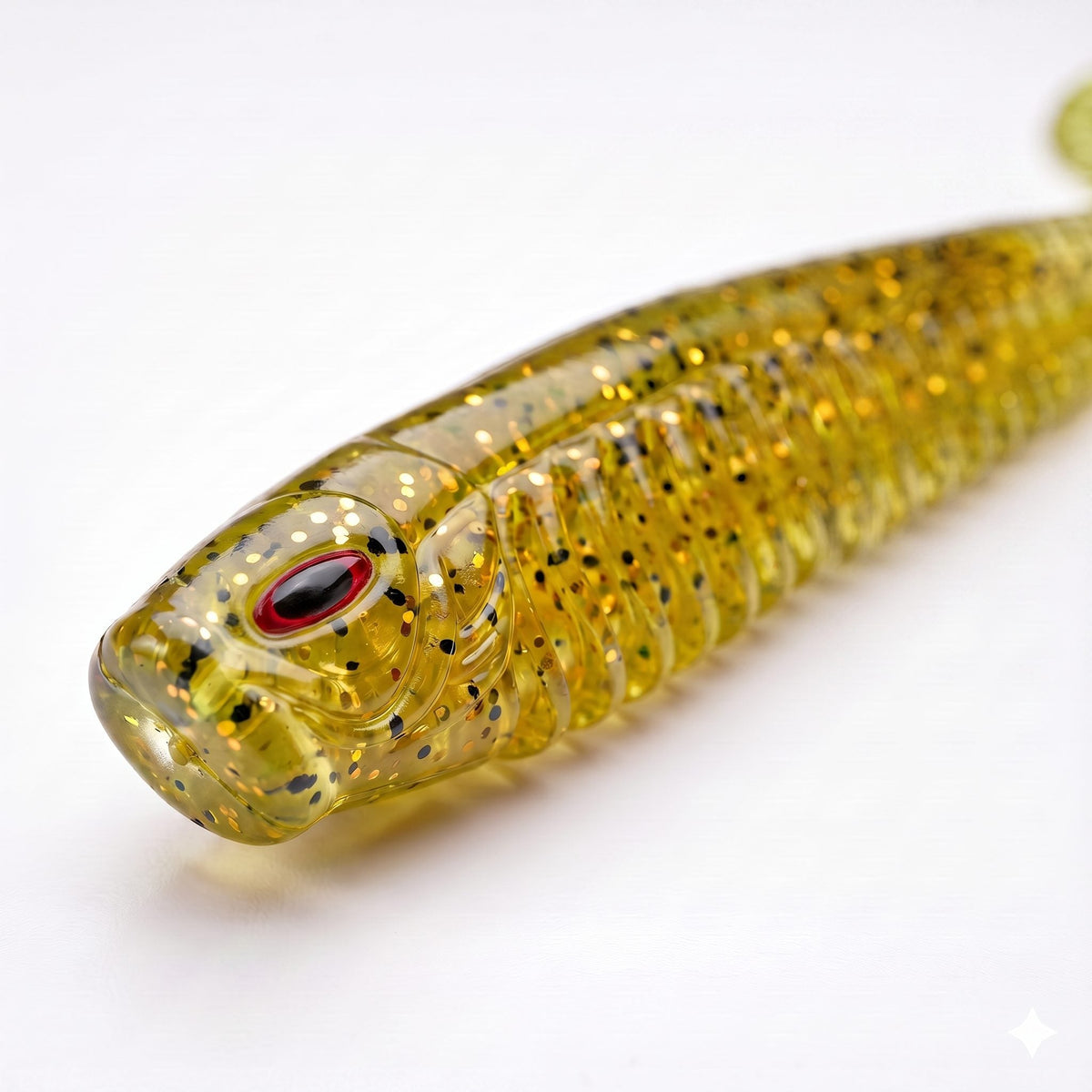 Bite On-Rib Worm Twister-10cm-Caramel Oil-De Goeie Vangst