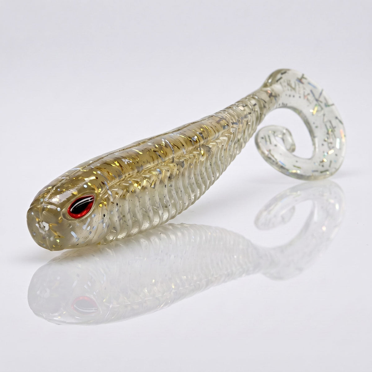 Bite On-Rib Worm Twister-10cm-Minnow Fish-De Goeie Vangst