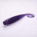 Bite On-Rib Worm Twister-10cm-Violet-De Goeie Vangst