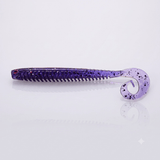 Bite On-Rib Worm Twister-10cm-Violet-De Goeie Vangst