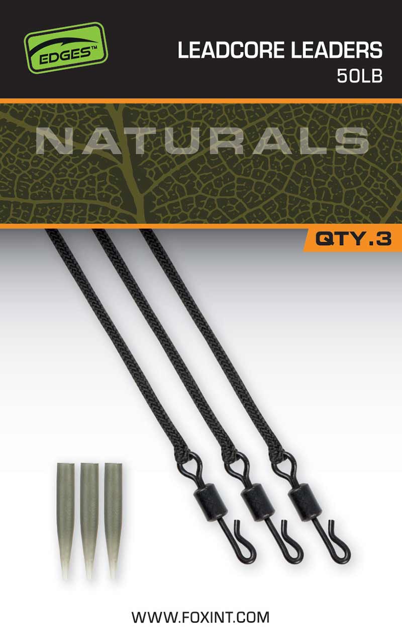 Fox Carp - Edges Naturals Leadcore Leaders - Hengelsport De Goeie Vangst