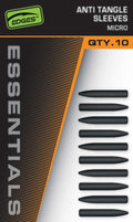 Fox Carp-Edges Essentials Tungsten Anti Tangle Sleeves Micro-Zwart - Hengelsport De Goeie Vangst