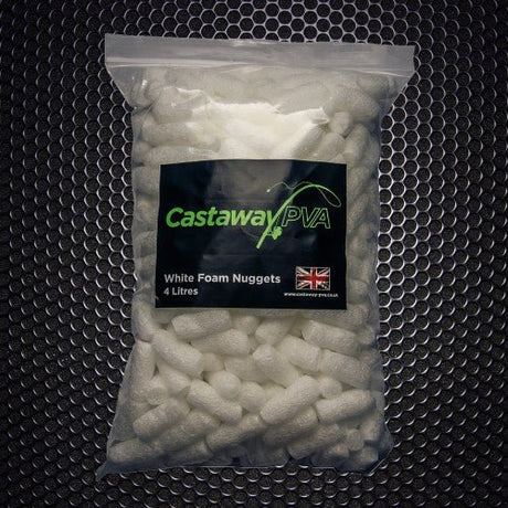 Castaway PVA-Pva White Foam Nuggets | 4L - Hengelsport De Goeie Vangst