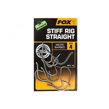 Fox Carp - Edges Stiff Rig Straight Haken - Hengelsport De Goeie Vangst
