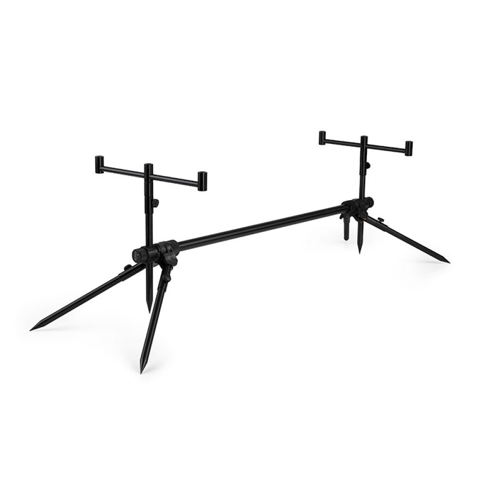 Fox Carp - Black Label Slim 3 Rod Pod Complete And Bag - Hengelsport De Goeie Vangst