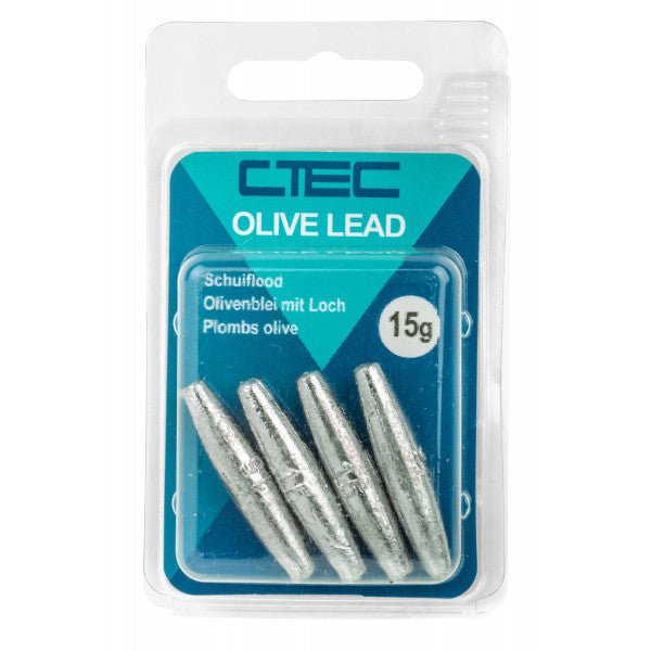 CTEC - C - Tec Long Olive Sinker Schuiflood - Hengelsport De Goeie Vangst