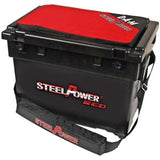 Dam-Steelpower Red Beach Box With 2 Side Trays - Hengelsport De Goeie Vangst
