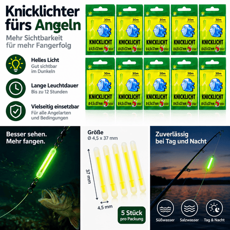 De Goeie Vangst-100-delige Nachtvis Lichtstaafjes Set voor Hengeltop - De Goeie Vangst