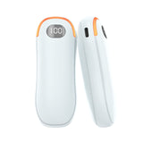 De Goeie Vangst-2-in-1 Elektrische Handwarmer & Powerbank – Dubbelzijdige Verwarming met Digitaal Display-Ivoor Wit - De Goeie Vangst