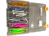 De Goeie Vangst-Tweedehands Shads Assortiment met Tacklebox – Diverse Kleuren - De Goeie Vangst