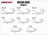 Decoy-Dream Hook Worm15 Offset Haak-#8 - De Goeie Vangst