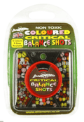DINSMORES-Coloured Critical Balance Shots - 5 Comp.-Multi color - Hengelsport De Goeie Vangst