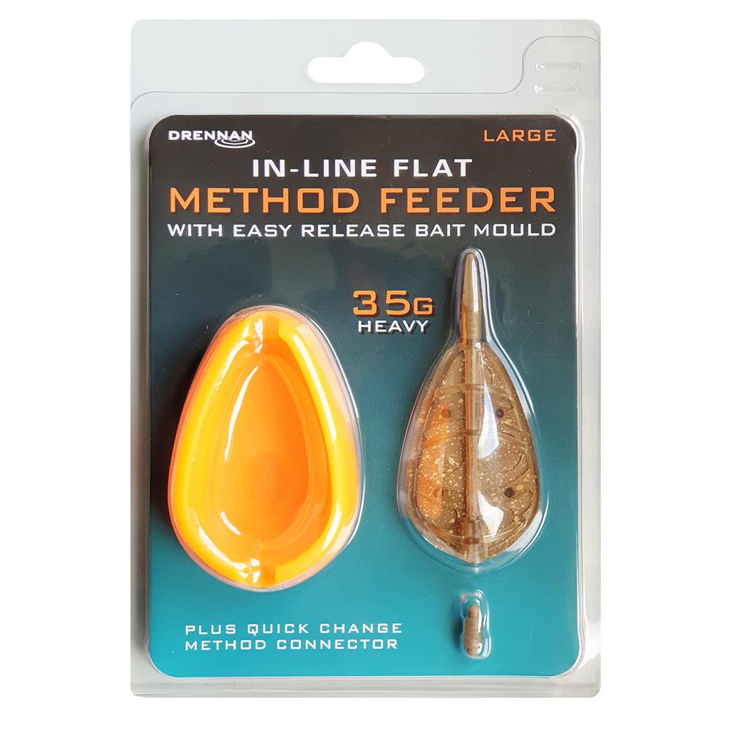 Drennan - In - Line Flat Method Feeder & Mal | Large - Hengelsport De Goeie Vangst