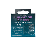 Drennan-Pushstop Hair Rigs Carp Match - Barbless-Haak: 14 - 0.18mm - Hengelsport De Goeie Vangst