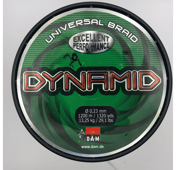Dam-Dynamid All Purpose Braid | 1200m-Green-0.23mm / 13.25kg-Hengelsport De Goeie Vangst