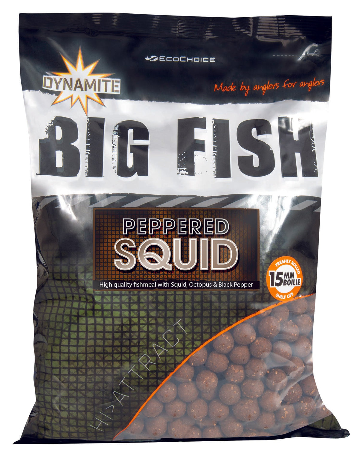 Dynamite Baits - Big Fish Boilies | Peppered Squid | 1.8kg - Hengelsport De Goeie Vangst