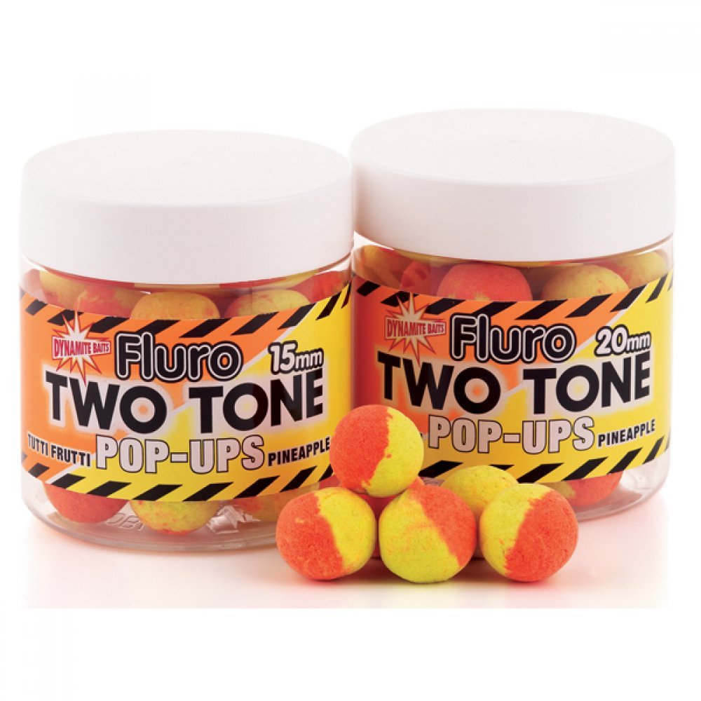 Dynamite Baits - Fluro 2 Tone Pop Ups - Hengelsport De Goeie Vangst