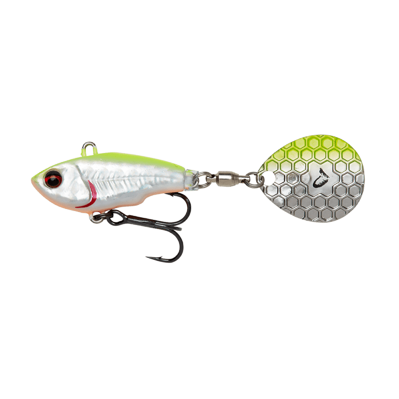 Savage Gear-Fat Spin Tail-Lemon Back Flash-5.5cm / 9g-Hengelsport De Goeie Vangst