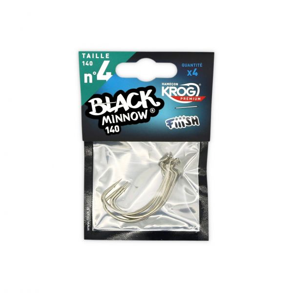 Fiiish - Black Minnow Krog Premium VMC Haken - Hengelsport De Goeie Vangst