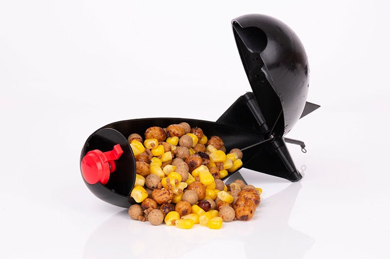 Fox Carp-Midi Spomb Bait Dispenser-Zwart - De Goeie Vangst