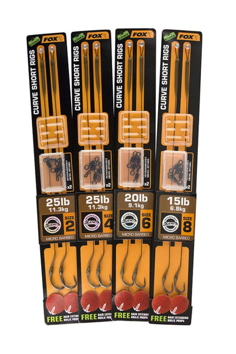 Fox Carp-Edges Coretex Curve Short Rigs-2 - Hengelsport De Goeie Vangst